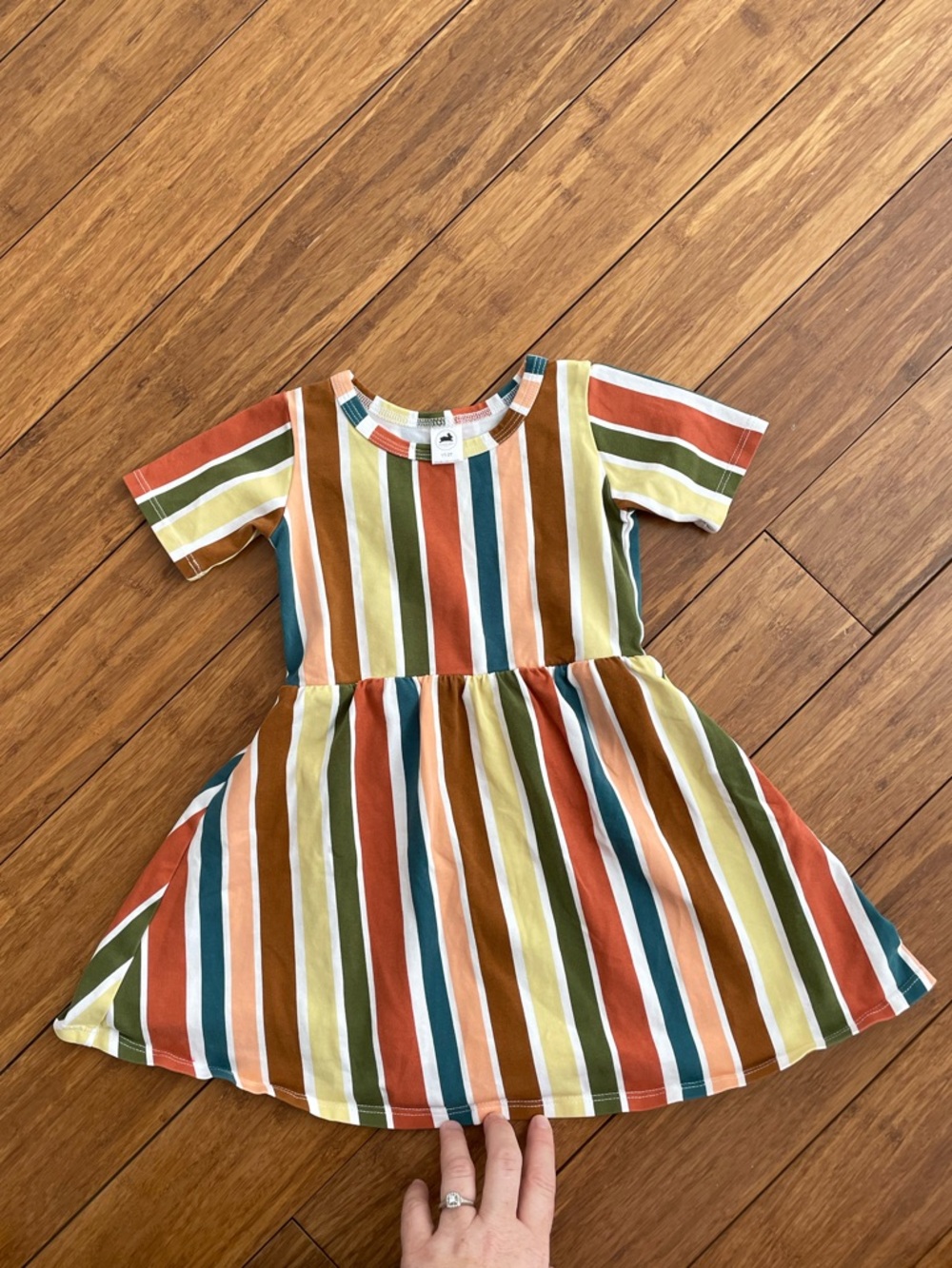 Little & Lively striped colourful dress